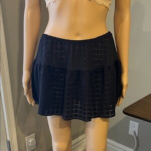 NWOT No Boundaries black knit skirt M
